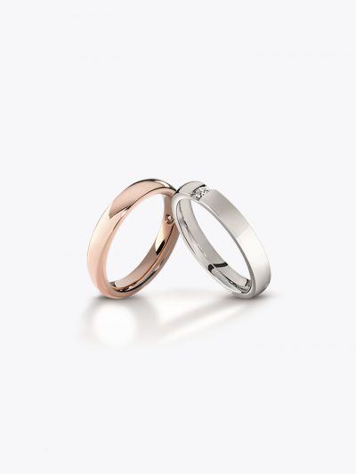 Gold Double Rings